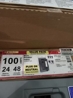 100A Homeline Indoor Main Breaker Panel