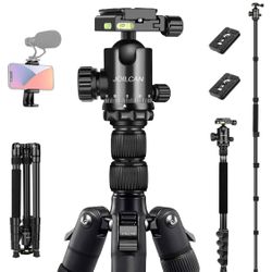 JOILCAN Tripod for Camera, 81" Camera Tripod Stand, 83 inches DSLR Tripods & Monopods, For Professional cameras GoPro etc.. 