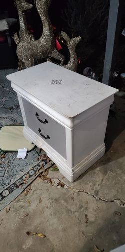 Small White End Table