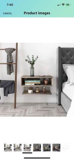 Floating Wood Wall Mount End Tables/Nightstands ($60 Each)