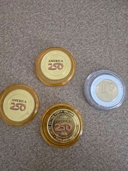 Las Vegas Silver Strike Coins- Set Of 4