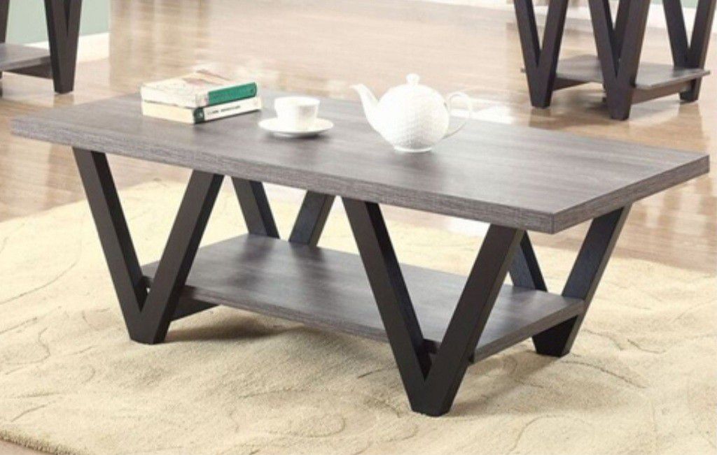 Weathered Gray Coffee Table 