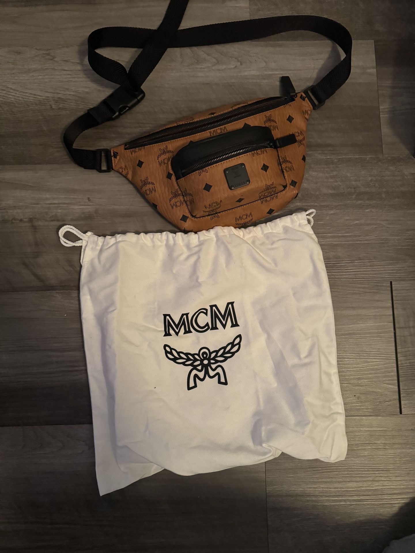 MCM MINI FURSTEN BELT BAG IN VISETOS