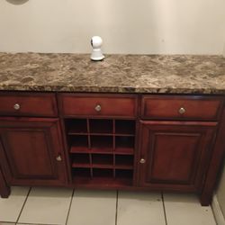 Buffet Cabinet W/ Wine Rack
