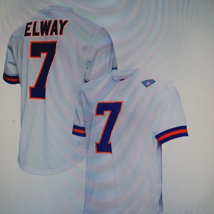 Denver Broncos 75th ANNIVERSARY ELWAY 7 Mitchell & Ness THROWBACKS