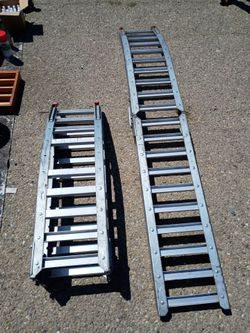 Atv 4 wheeler folding ramps 6x1 foot