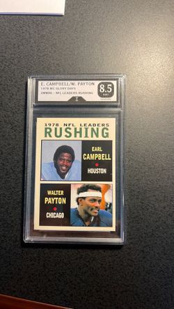 Payton / Campbell ‘78 Leaders Graded Card