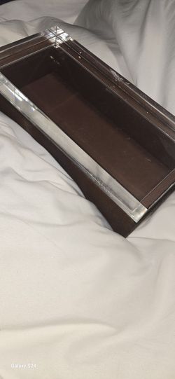 Coach Fur And Leather Small Jewelry Box