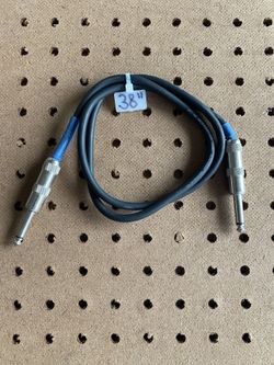 1/4” TS to 1/4” TS Instrumental Cable Pro Co MusicMover Cable – Made in USA  38 Inches 