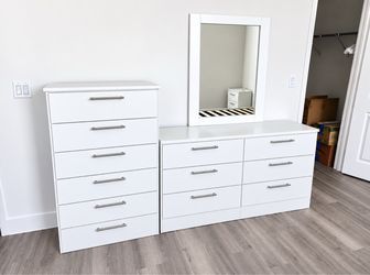 Dresser whit mirror and chest - Cómoda con espejo y Gavetero
