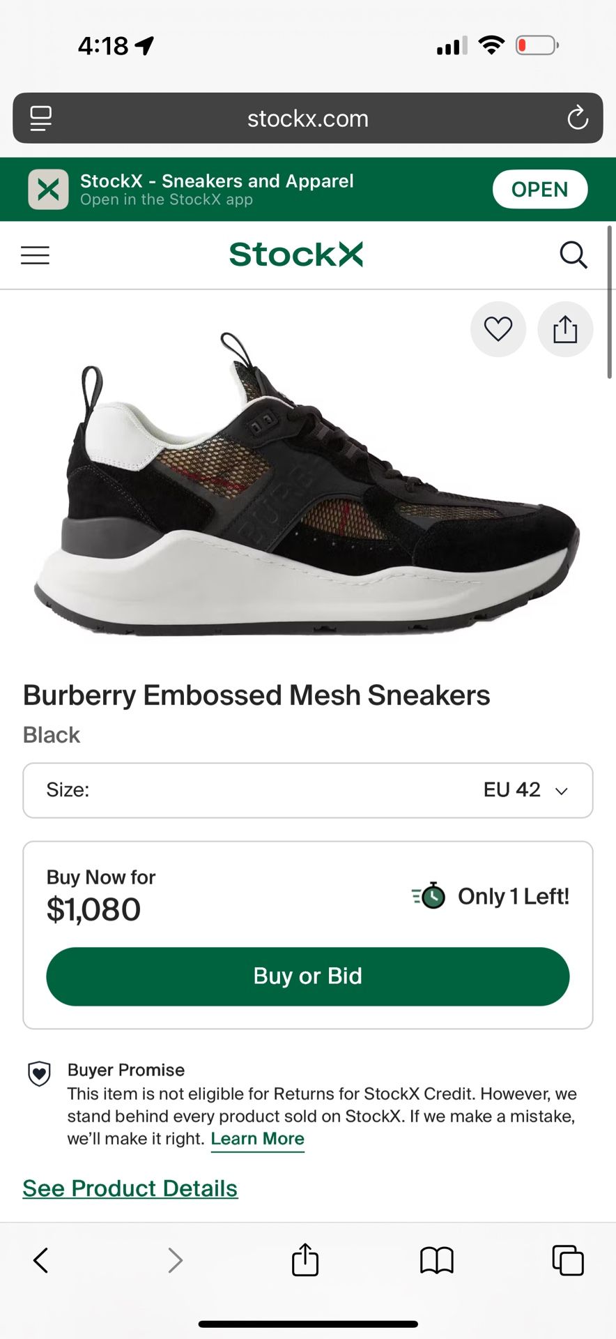 Men’s Burberry Shoes