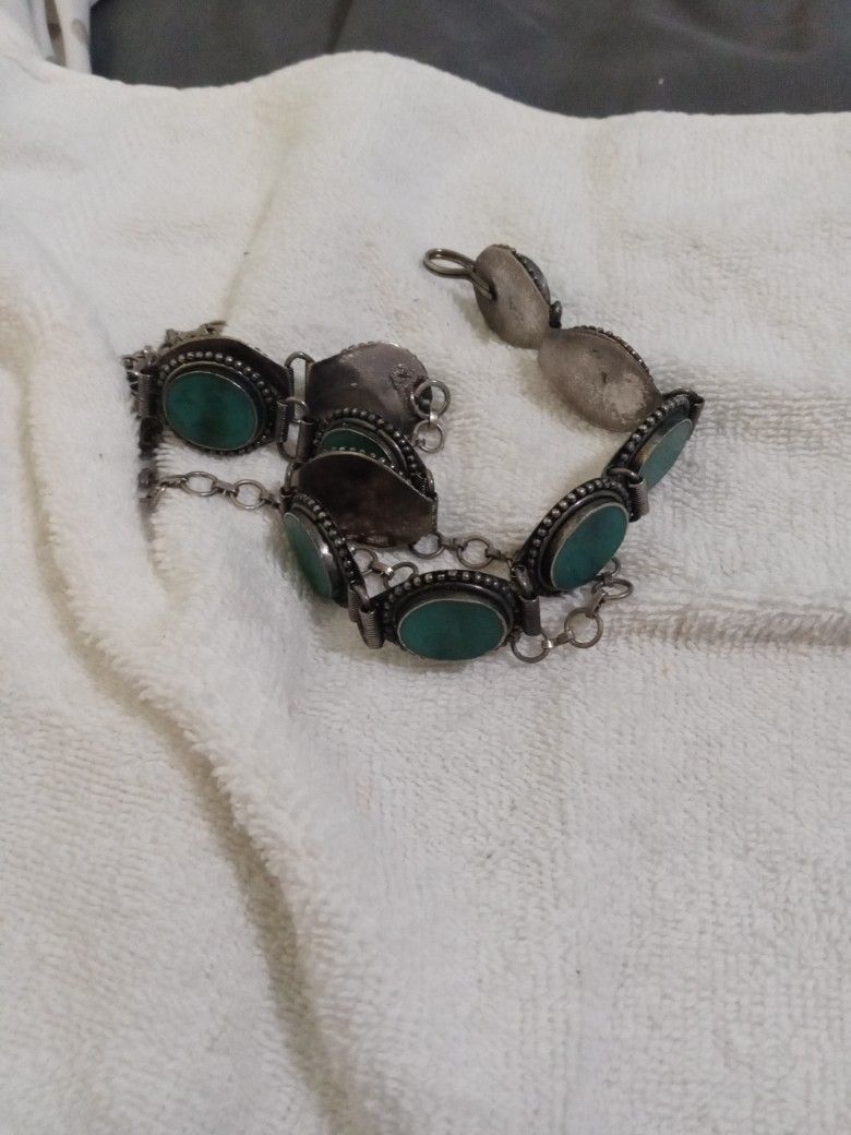 Sterling Silver And Turquoise 30 In Ladies Sterling Silver Belt