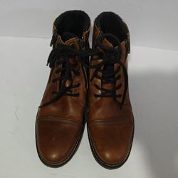 Steve Madden Men's Leather Boots In Brown Size 10