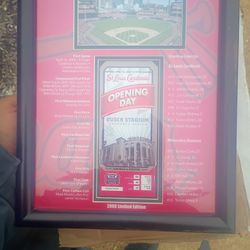 2006 ST. LOUIS CARDINALS SEASON TICKET HOLDER BUSCH STADIUM OPENING DAY PRINT