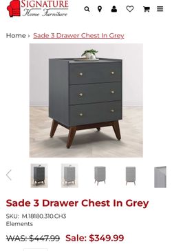 Table gray chest