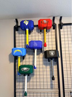 NFL & MLB Team Logo Hammer Toy Collection – Set of 6