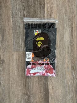 Bape pink ape head tee