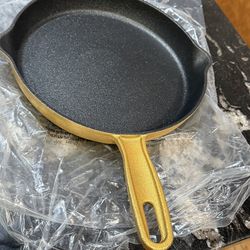 Cooks  Essentials Cast Iron gold pan new