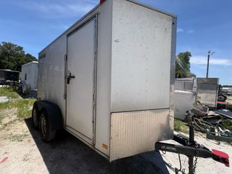 6 x 12 Enclosed Cargo Trailer Tandem with Barn Doors