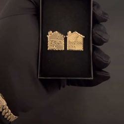 Trap house 14k earrings .