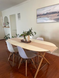 IKEA DALSHULT Dining Table + 4 Chairs – Seats 4–6
