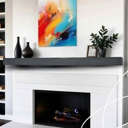 BoscoMondo Black 66in Mantel