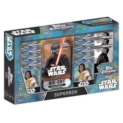 2025 Topps Chrome Star Wars Cards Superbox sealed Costco