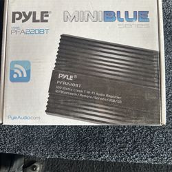 Pyle Mini Blue Wi-Fi Bluetooth Amplifier 