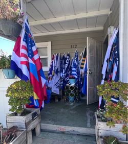 Used flags size 5’x3’ Ravens Cardinals  Vikings  Lions  Sox Saints
