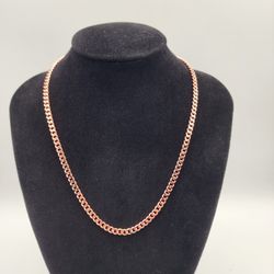 Pure Copper Cuban Chain Necklace – 20 in, 5 mm, Brass Clasp


Description:

This listing is for one solid pure copper Cuban chain necklace in a 5 mm w