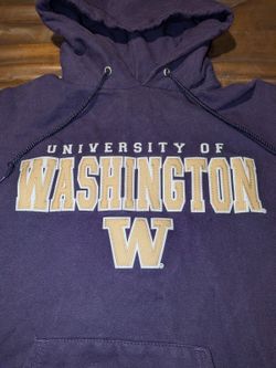 Y2K Champion Purple University of Washington Huskies Pullover Hoodie Small