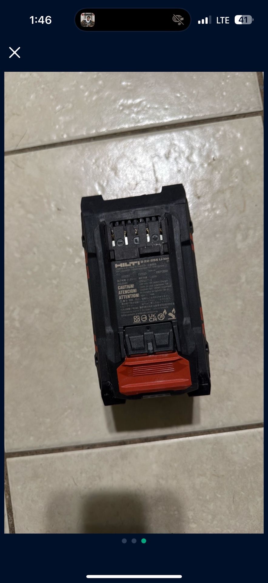 Hilti 22 Battery Big One 