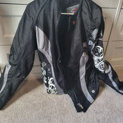 Women's Motorcycle Jacket Sz Large