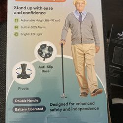 Walking Stick With Light And Alarm