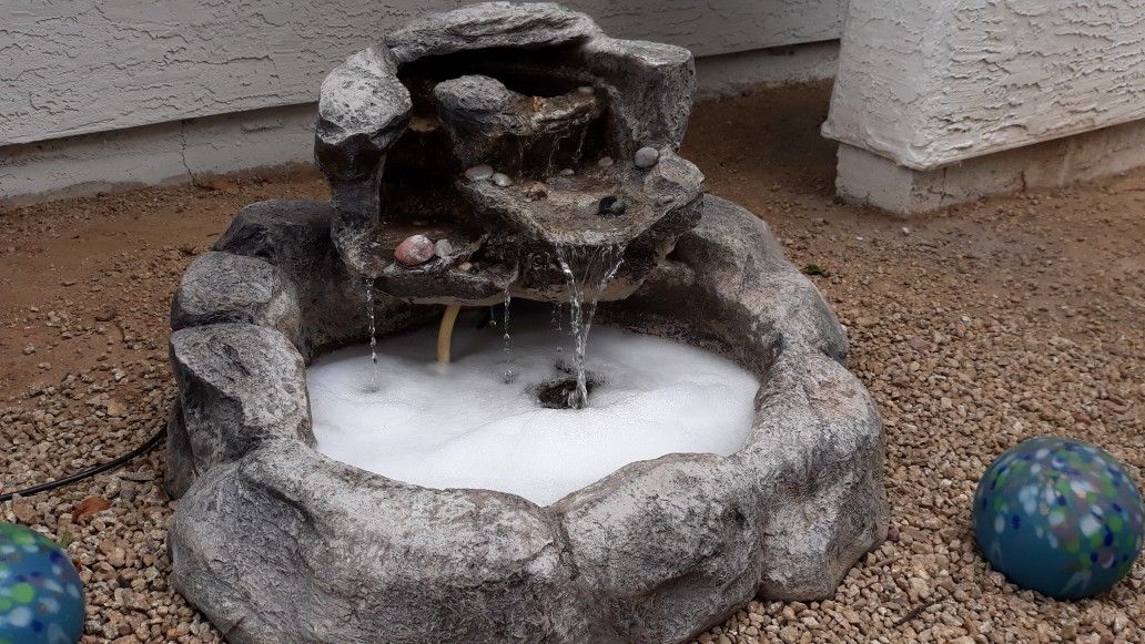 Beautiful waterfall fountain! Works great! Asking $200 or best offer!