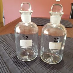 Set Of 2 Vintage Apothecary Jars BOD Wheaton