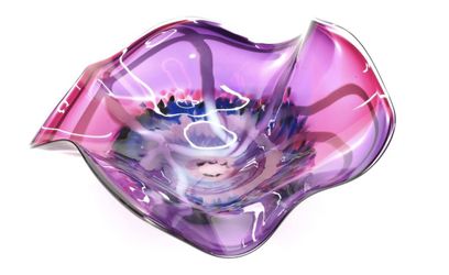 Ross Neder Hand Signed Art Glass 28 Inches