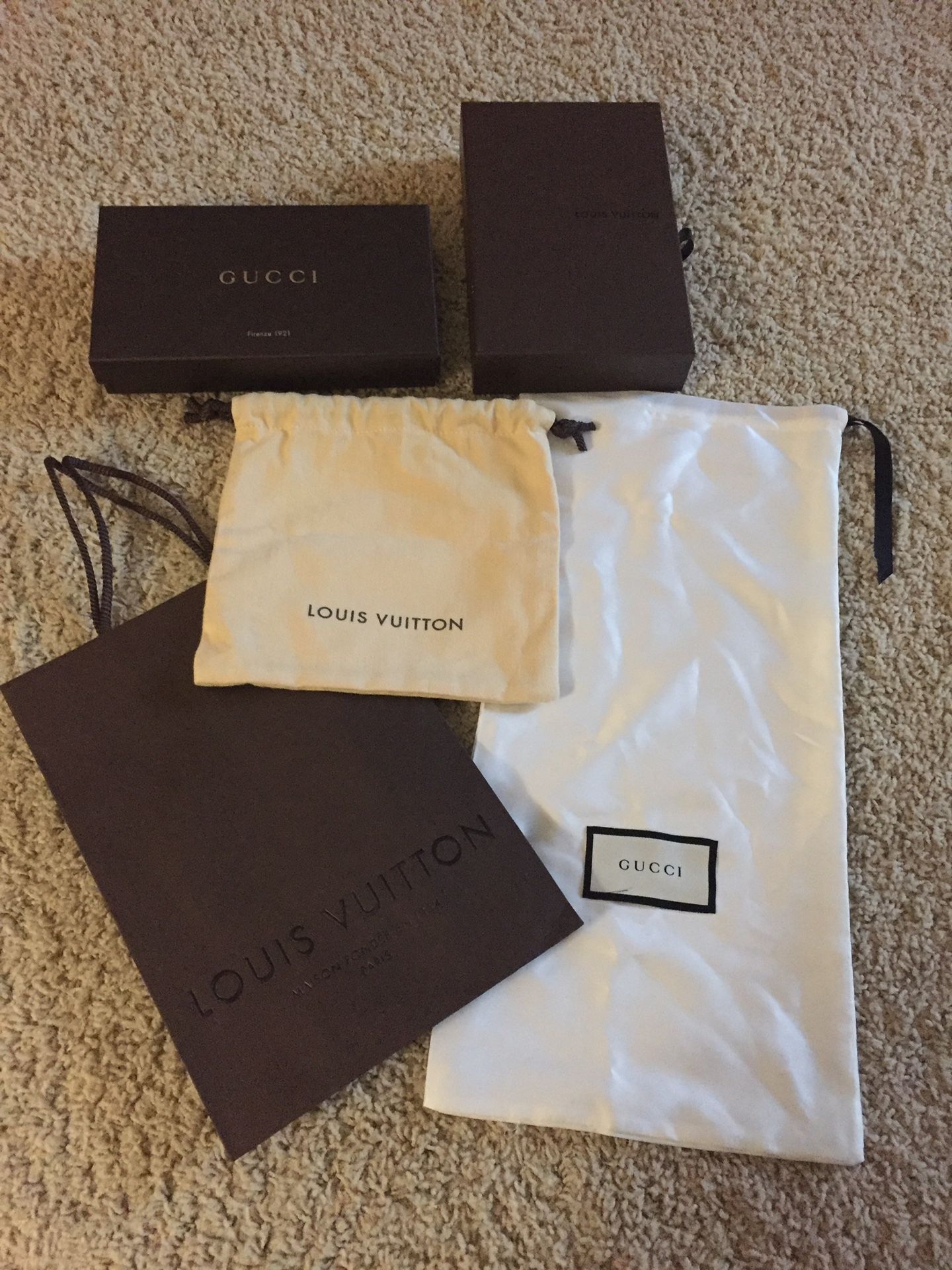 Gucci and LV Boxed/Bags