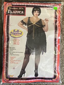 Roaring 20s Flapper Halloween Costume Plus Size 18/22