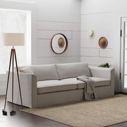 *Brand New* Stone & Beam Faraday Down-Filled Casual Slipcovered Sofa, 89"W, Light Grey