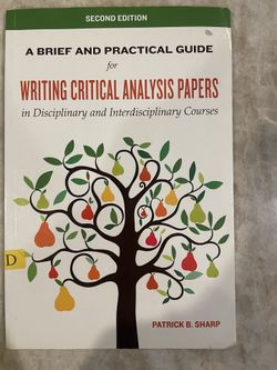 Writing Critical Analysis Papers By Patrick B. Sharp