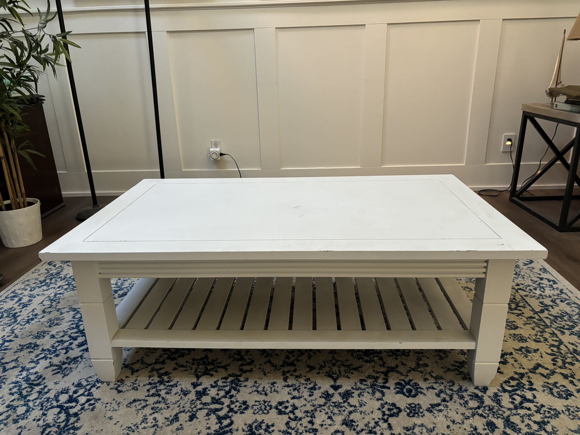 White Wooden Coffee Table