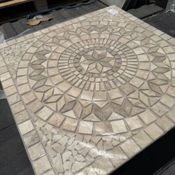 36 “x36” Marble Tile Medallion