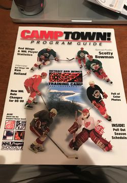1999 Detroit Red Wings Hockeytown Camptown Program Guide Traverse City