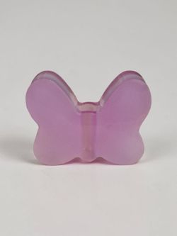 Glow-in-the-Dark Butterfly Resin Straw Topper – Translucent Purple