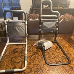 senior bed rail with storage pocket