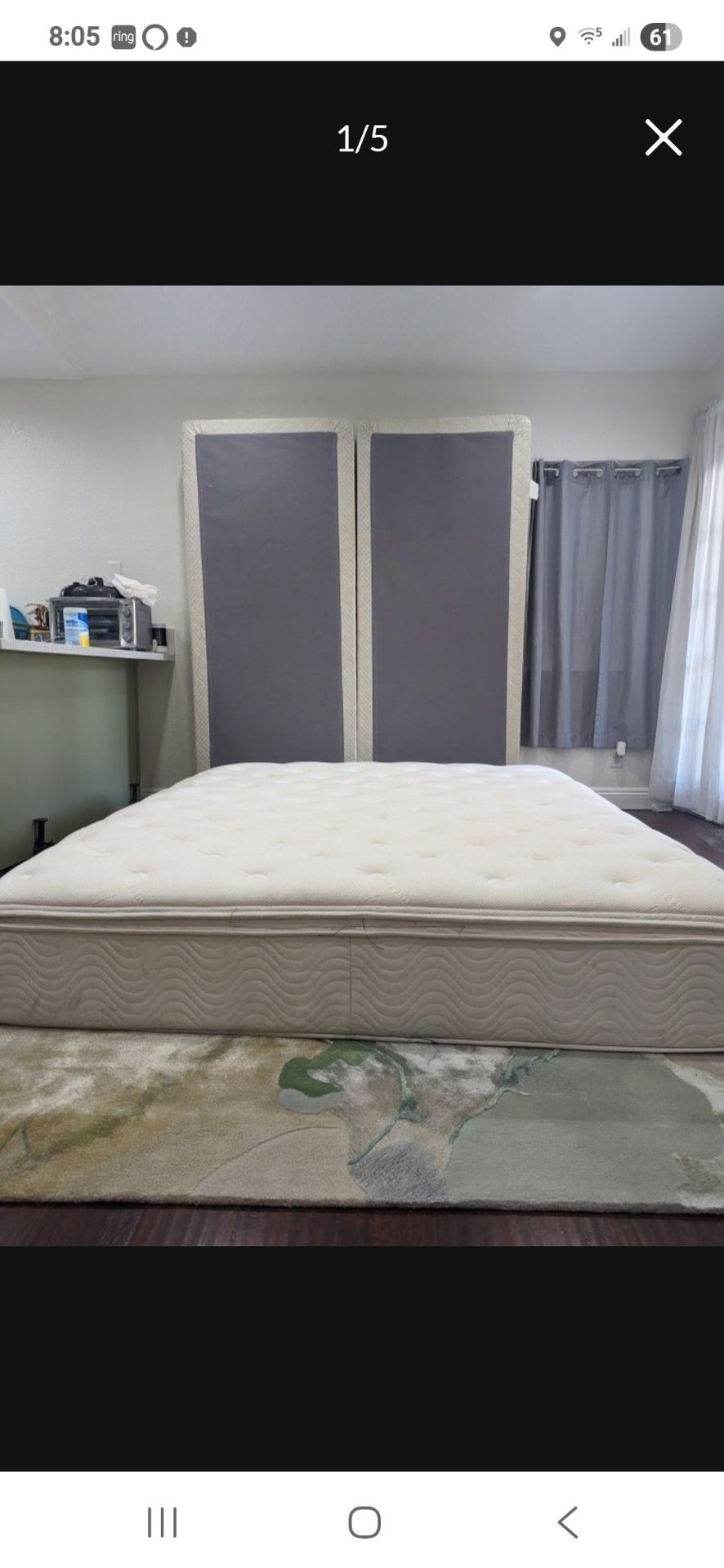 W Hotels Cal King Bed (Hardly Used)