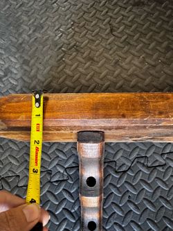 Wooden shelves