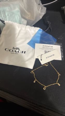 Coach c charm bracelet