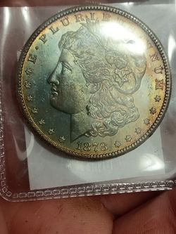 1878-S morgan silver dollar monster toner